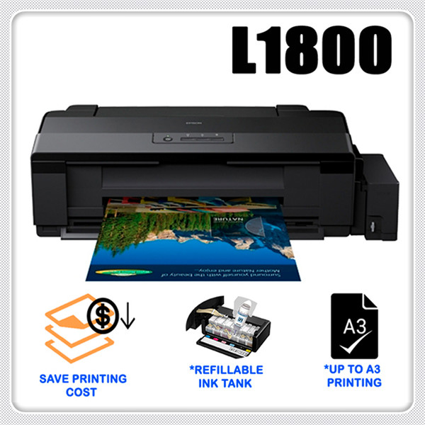 මායිම් රහිත A3+ ප්‍රමාණයේ Epson L1800 ඡායාරූප තීන්ත ටැංකිය Inkjet Printer6