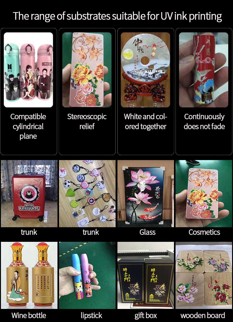 The application material is versatile and the printing range is wide