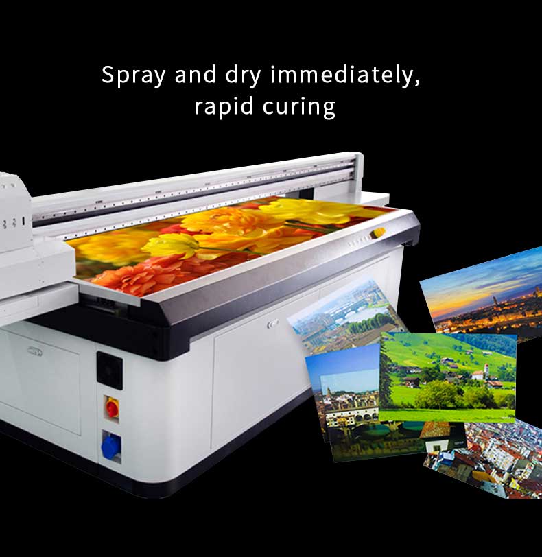 UV ink does not require drying and has a fast curing speed
